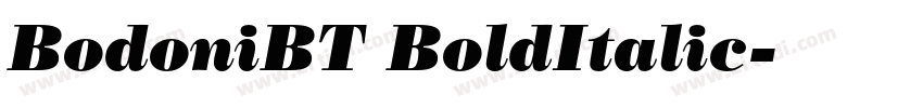BodoniBT BoldItalic字体转换